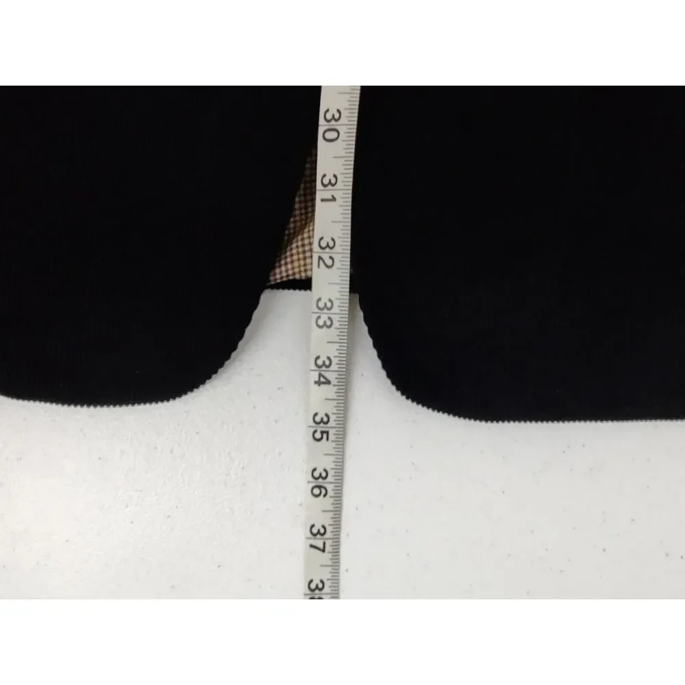 Saddlebred 2 Button BLACK Corduroy Sport Coat Jacket Blazer‎ Mens 44L